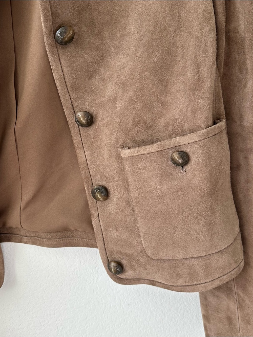 VERONICA BEARD Andrea Brown Suede Jacket SZ US 6 - Picture 3 of 8